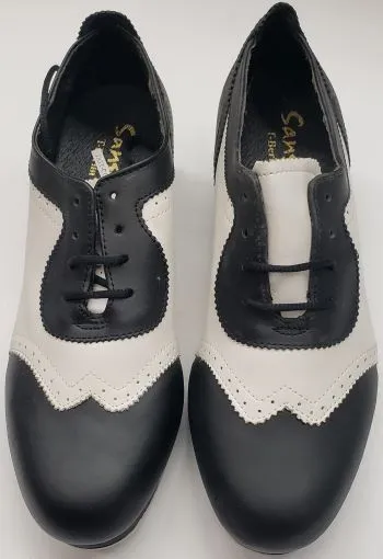 Kaira -- Tutone Tap Oxford -- Black/White