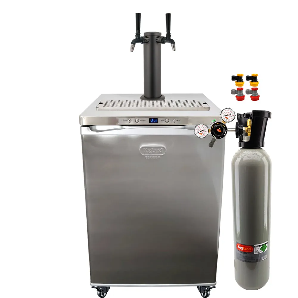 KegLand Black Punisher Kegerator Builder for Homebrewers