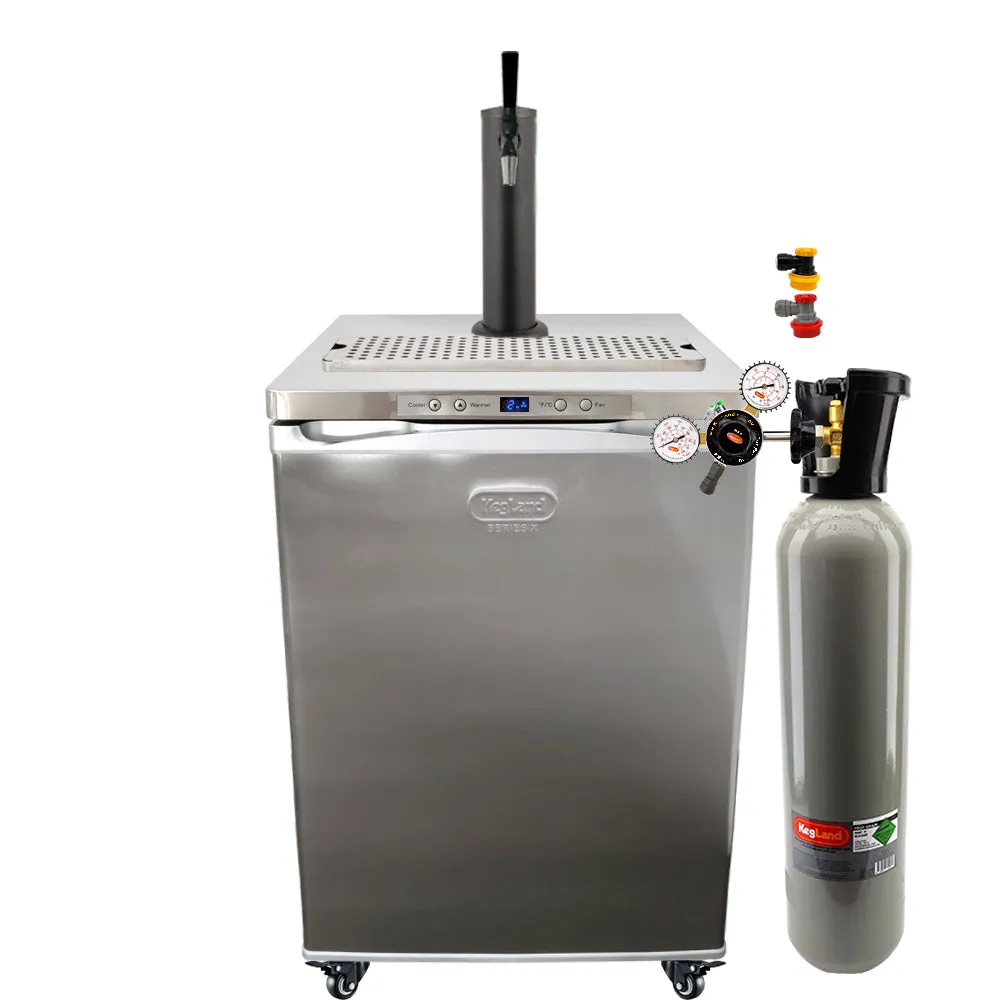 KegLand Black Punisher Kegerator Builder for Homebrewers