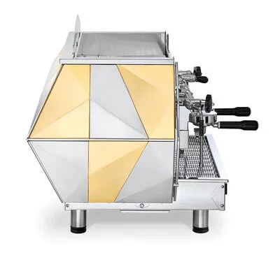 La Pavoni Diamate 2 Group Volumetric, Commercial Espresso Machine GOLD