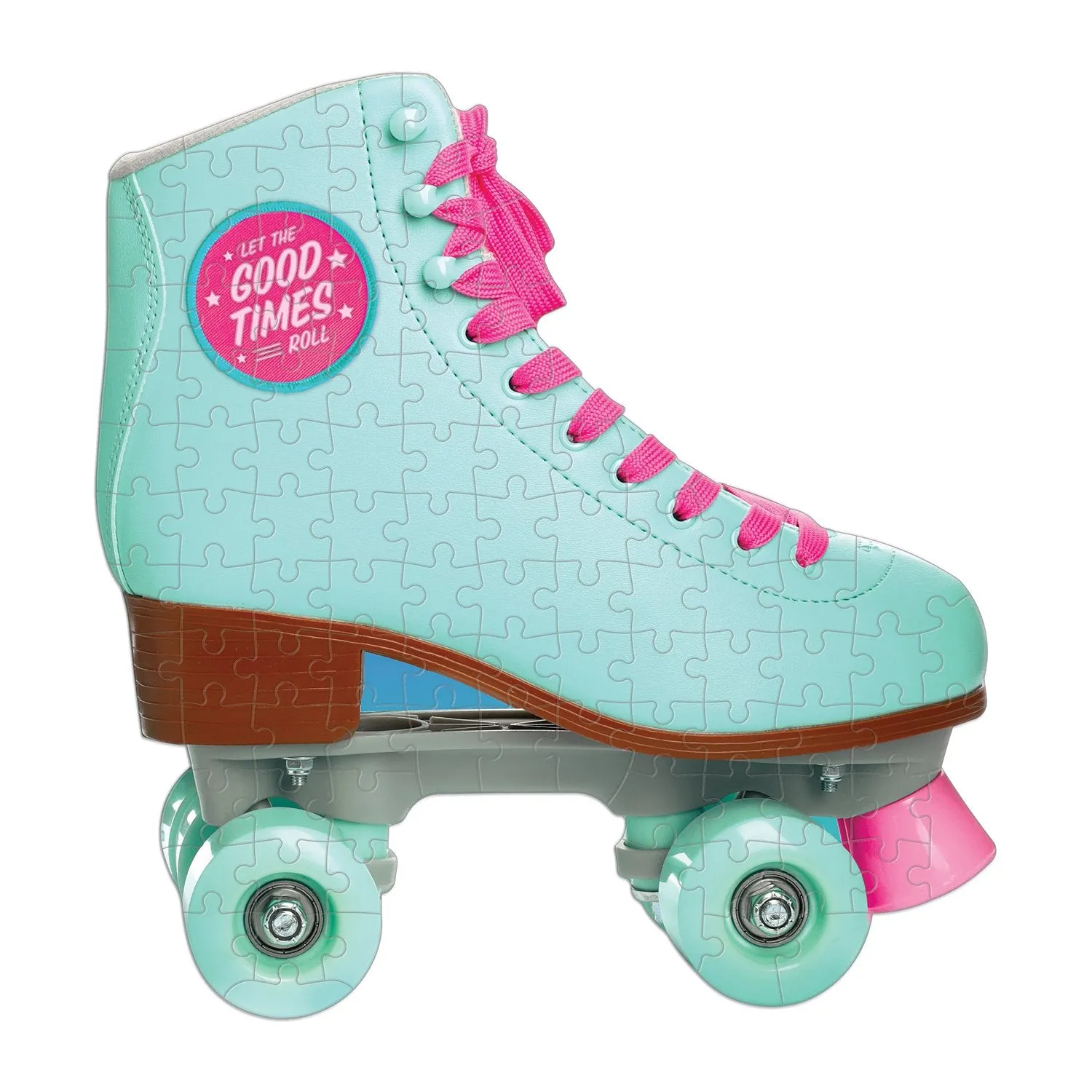 Let The Good Times Roll Roller Skate 100 Piece Mini Shaped Jigsaw Puzzle