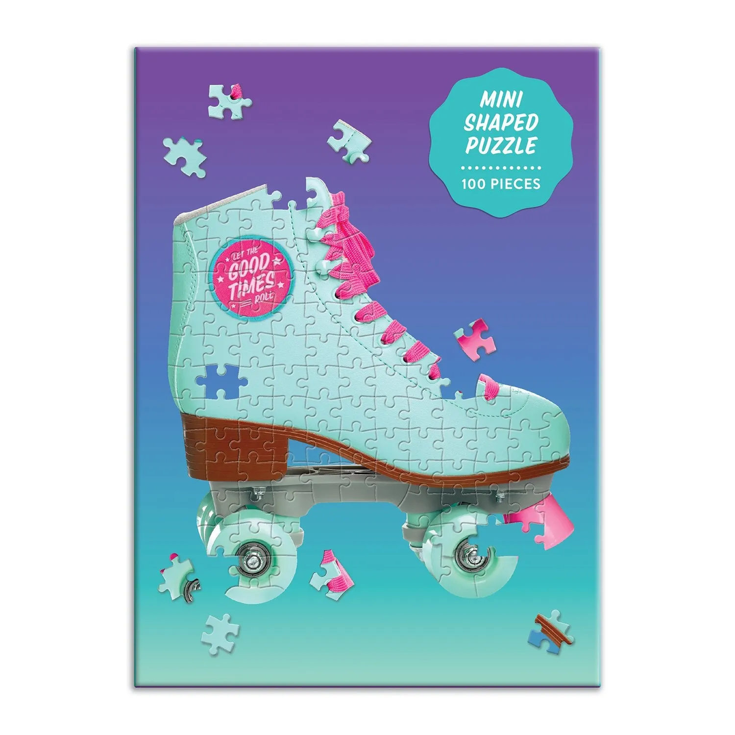 Let The Good Times Roll Roller Skate 100 Piece Mini Shaped Jigsaw Puzzle