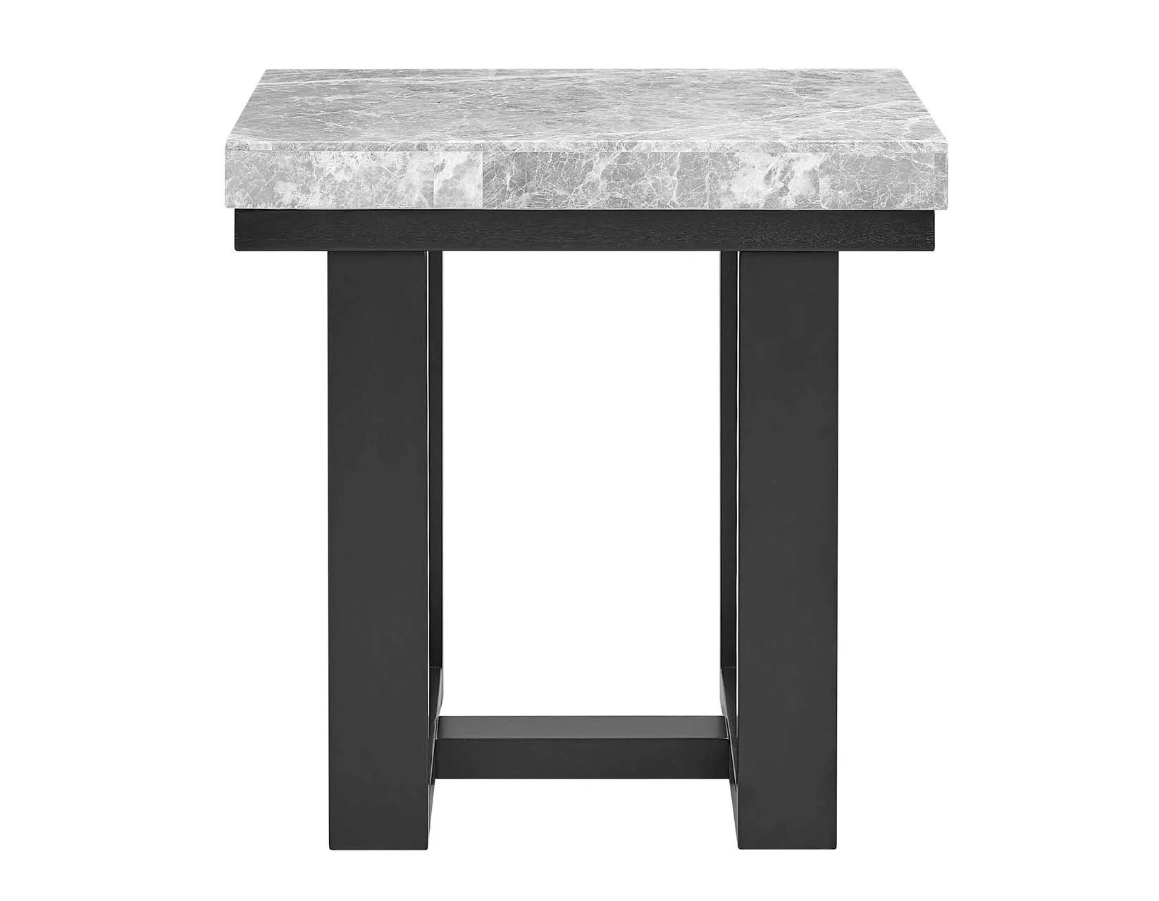 Lucca Gray Marble 3-Piece Table Set