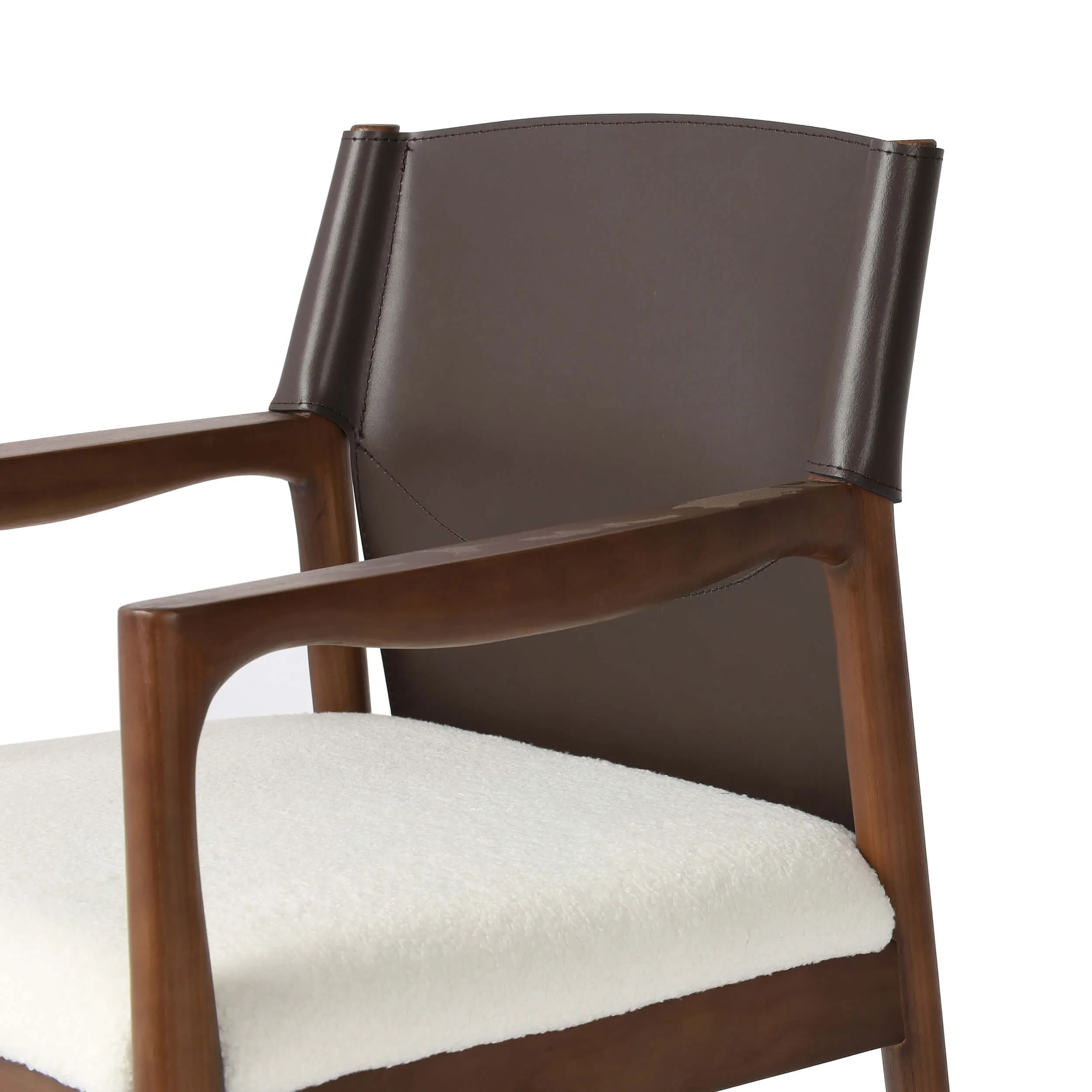 Lulu Dining Chair, Espresso/Cardiff Cream, Set of 2