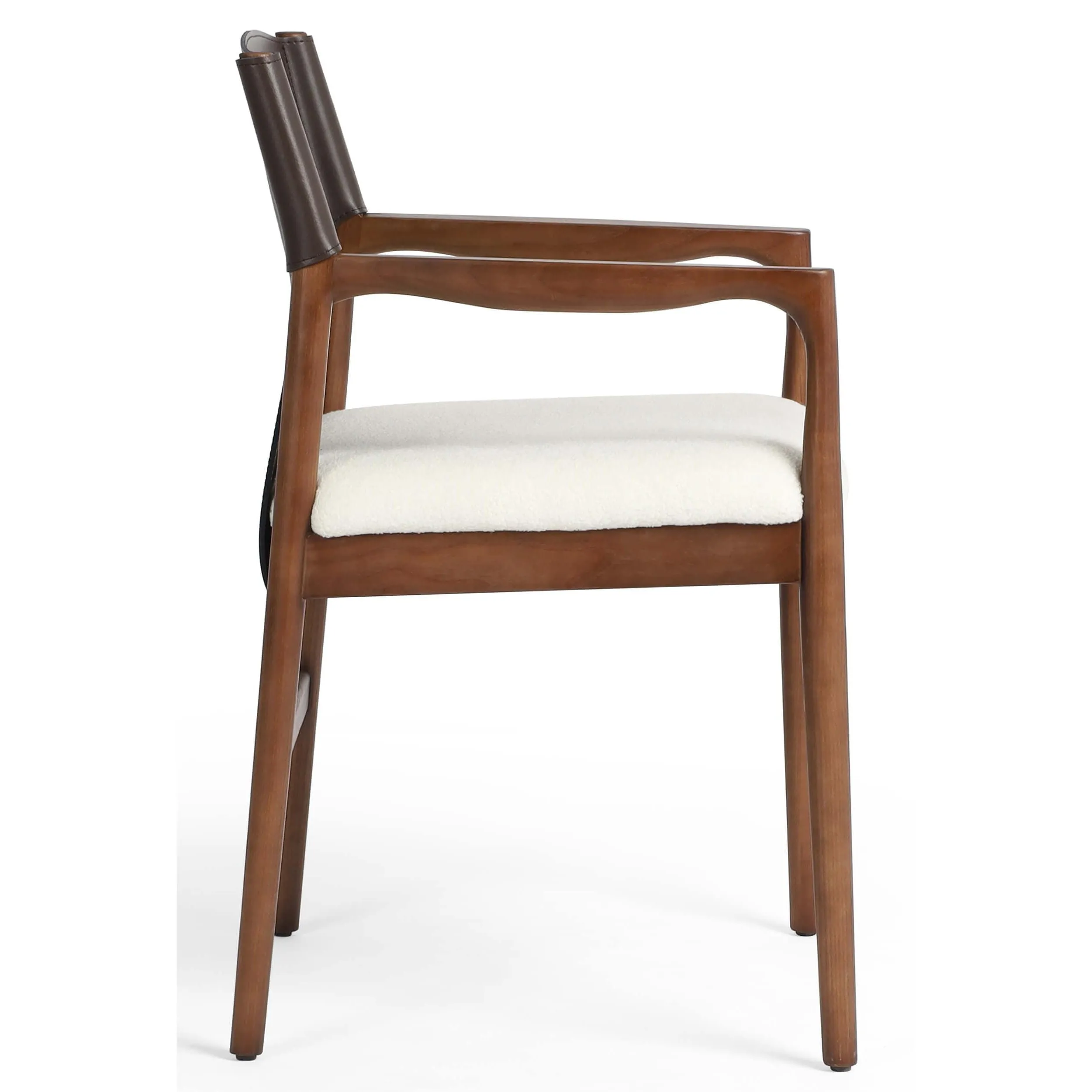 Lulu Dining Chair, Espresso/Cardiff Cream, Set of 2