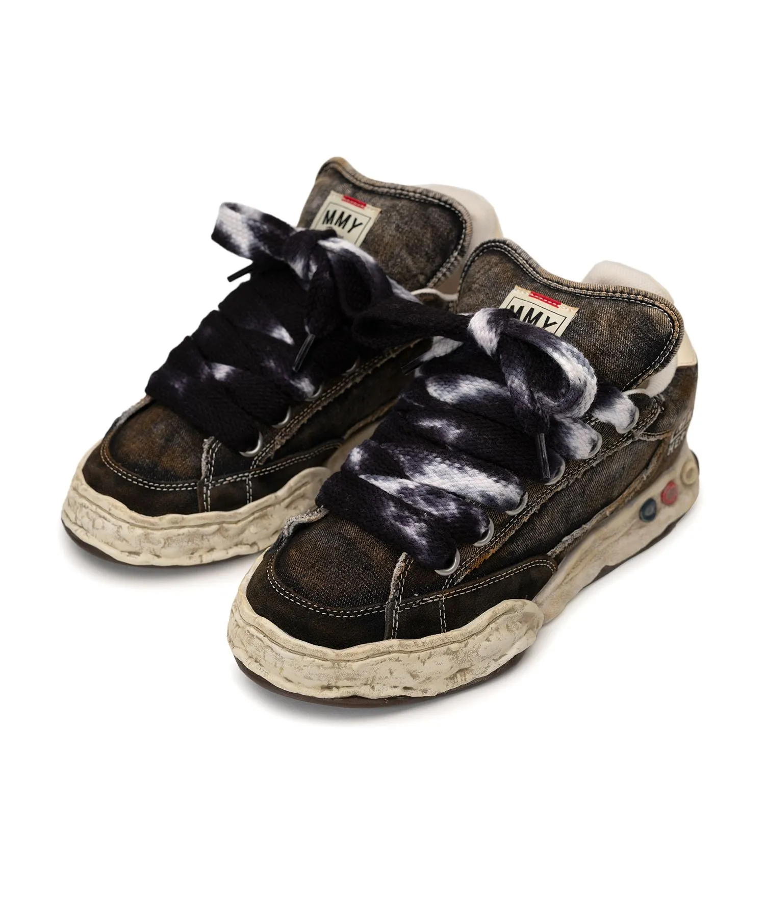 Maison Mihara Yasuhiro HERBIE / original sole puffer canvas Low-Top sneaker - Black