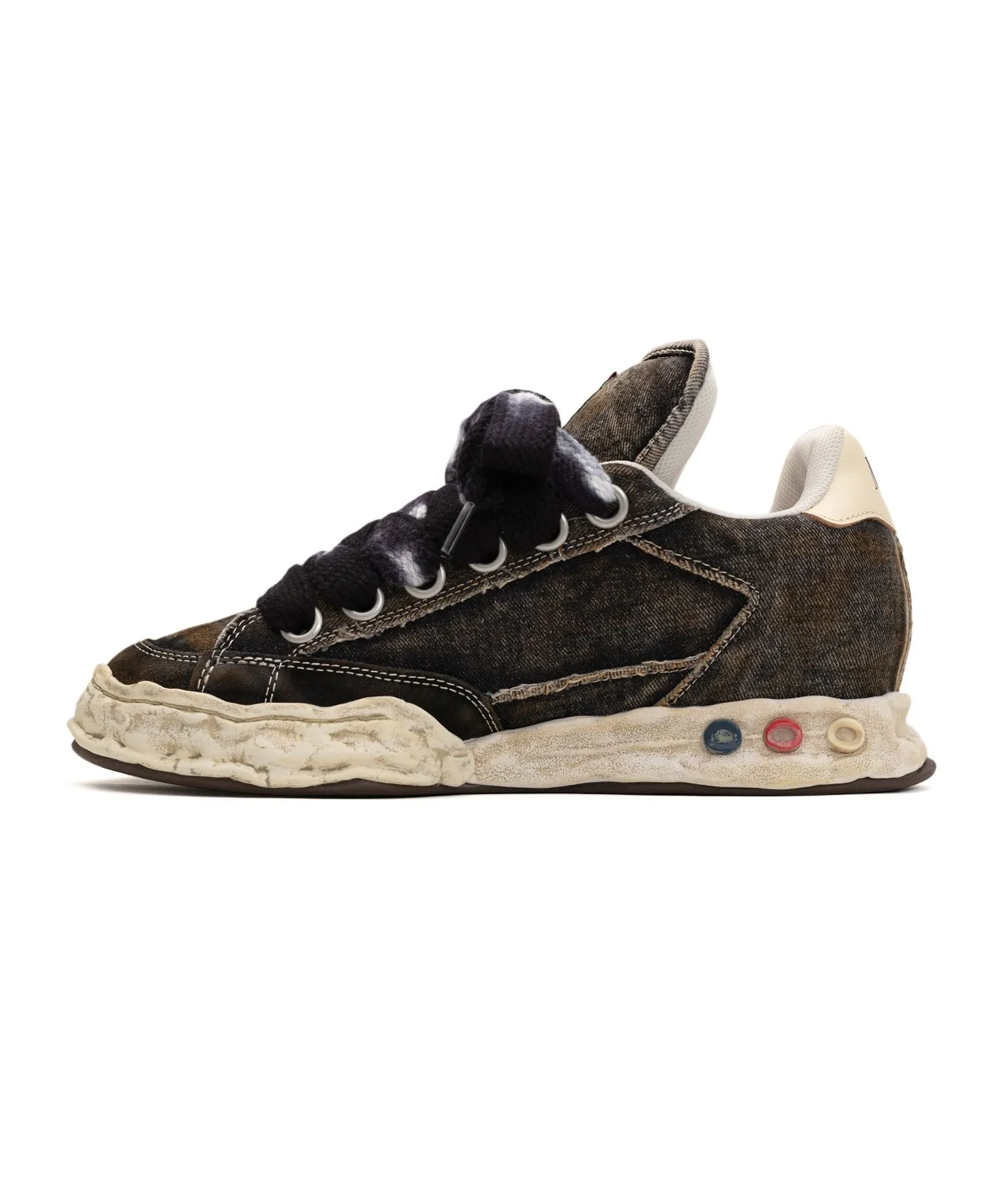 Maison Mihara Yasuhiro HERBIE / original sole puffer canvas Low-Top sneaker - Black