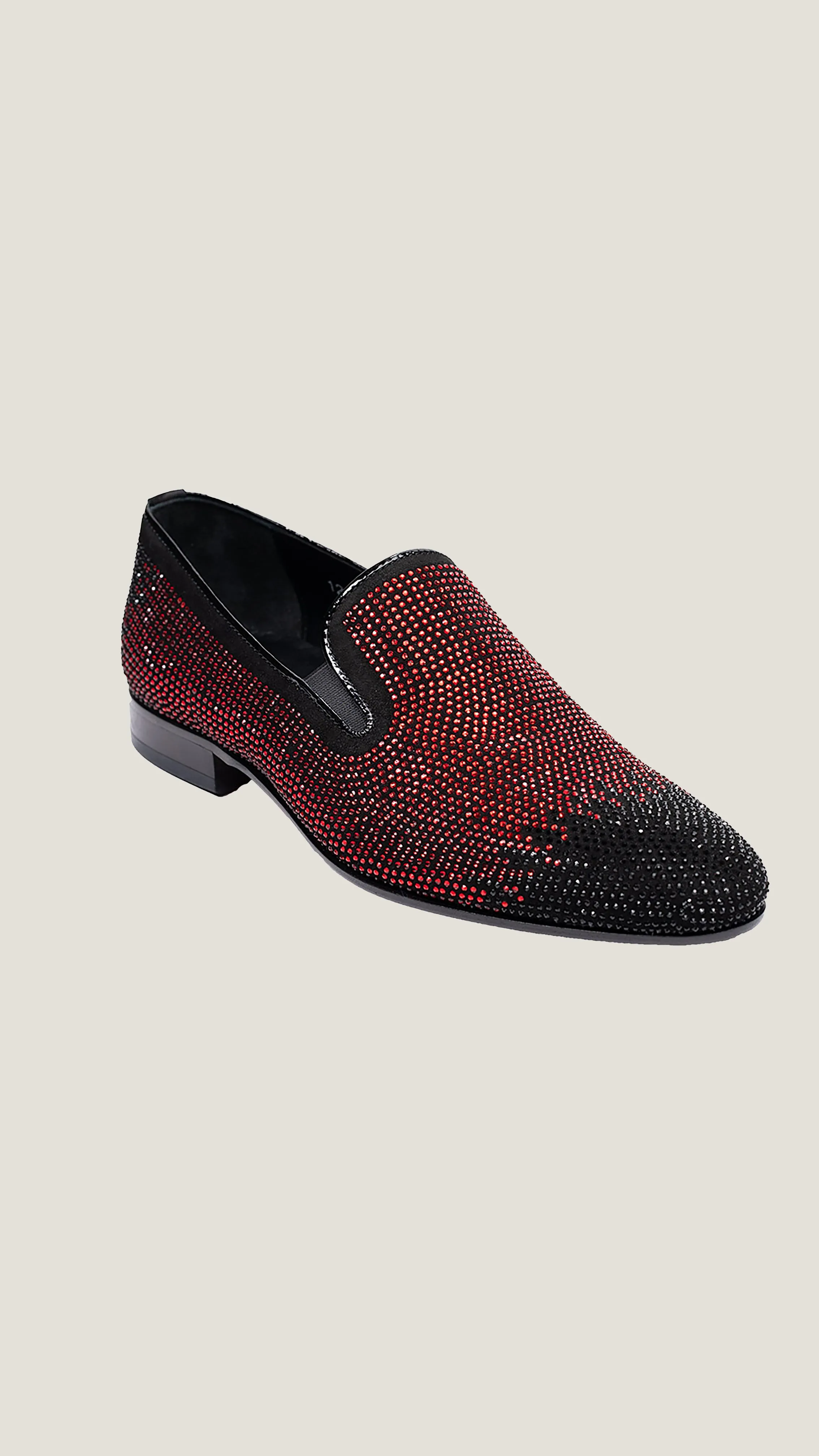 Men's Designer Crystal-Embellished Loafers by Vercini