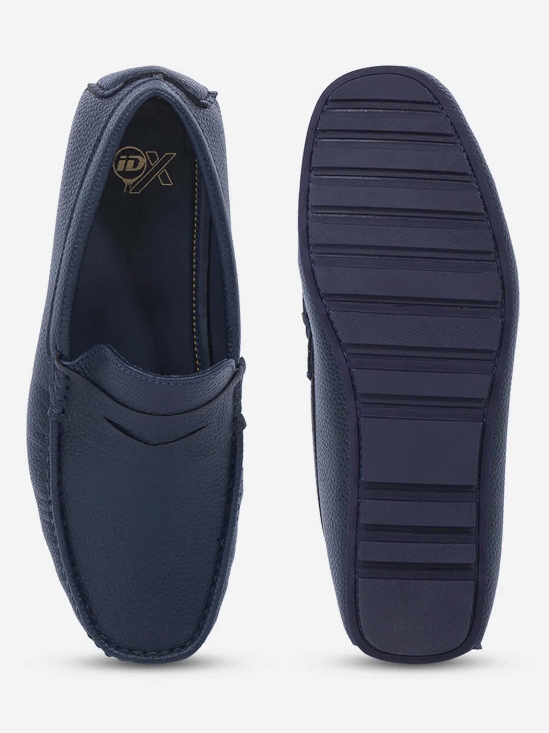 Men's Navy Moc Toe  Casual Loafer (IX4110)