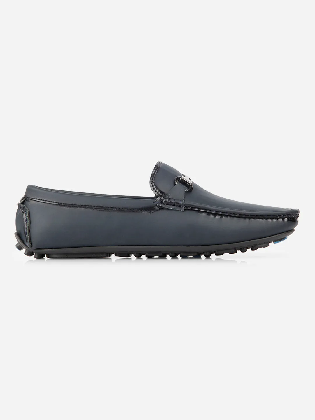 Men's Navy Saddle Trim Loafer (IX4103)