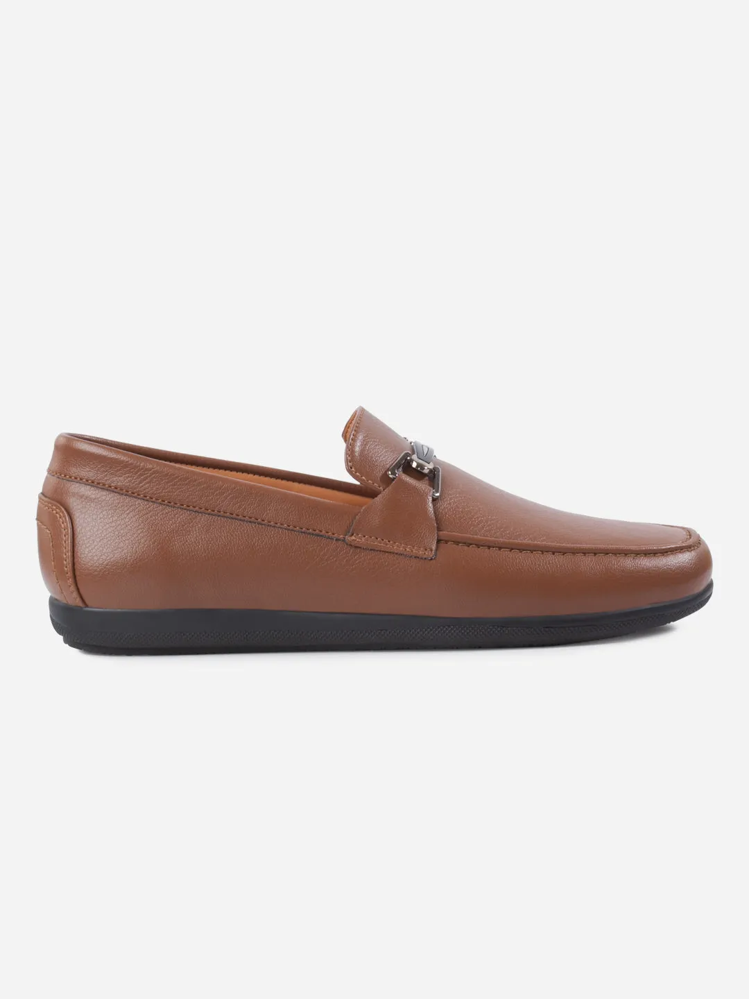 Men's Tan Moc Toe Buckle Loafer (IX4117)