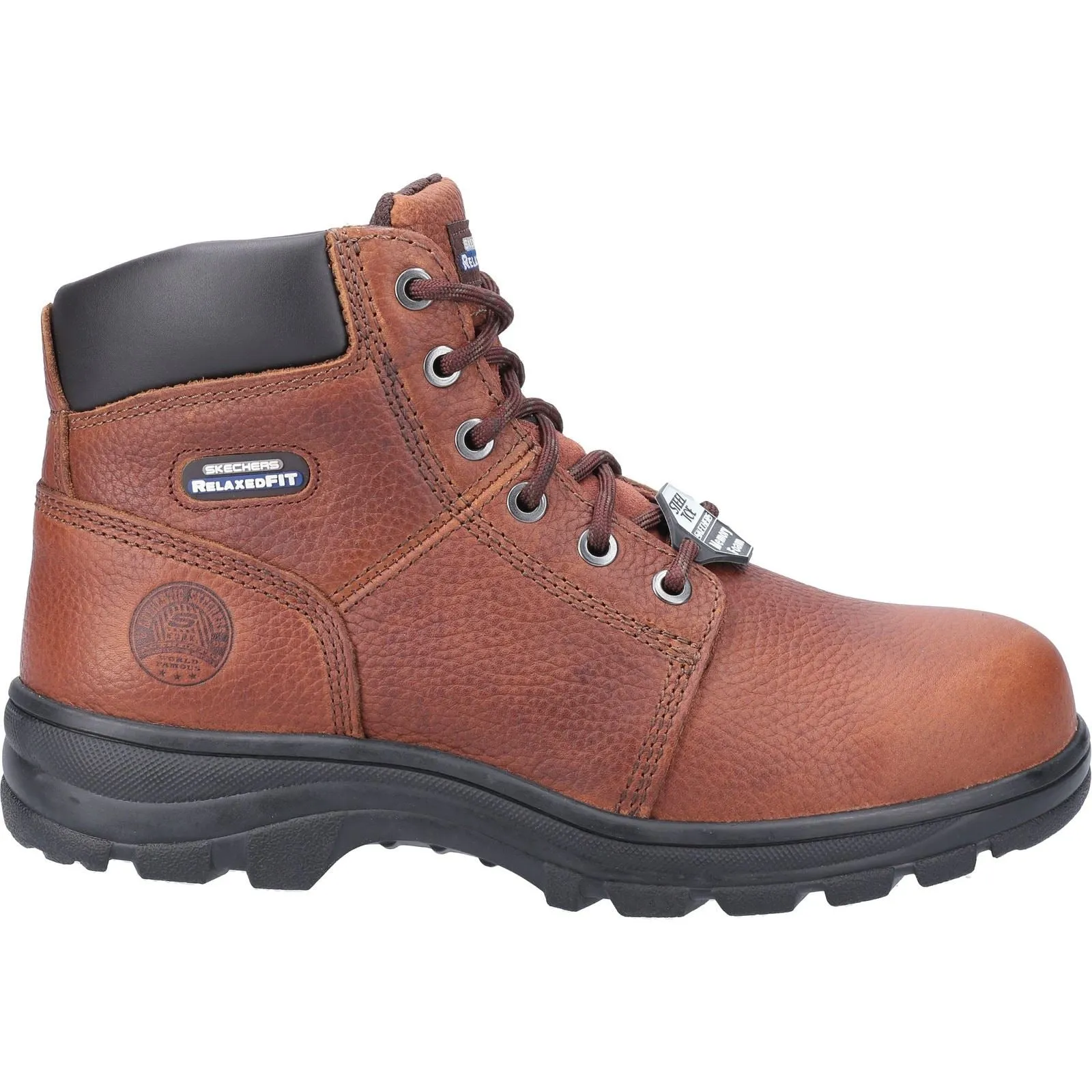 Men's Wide Fit Skechers 77009EC Workshire Safety Boots