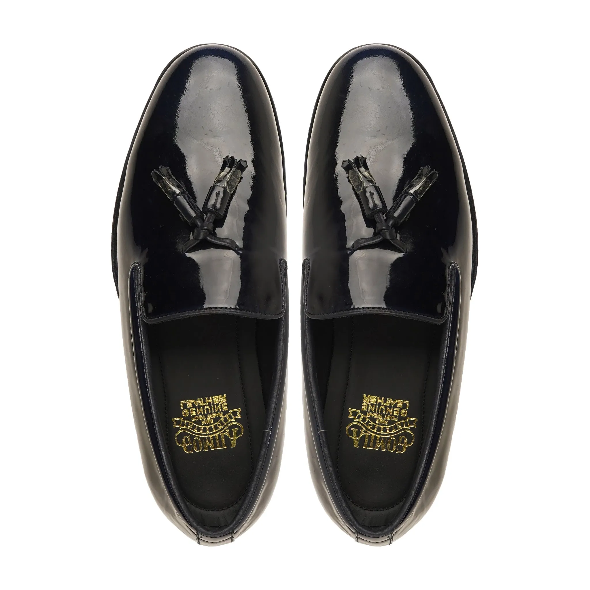 Merano - Men's Black Patent Leather Loafer