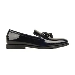 Merano - Men's Black Patent Leather Loafer