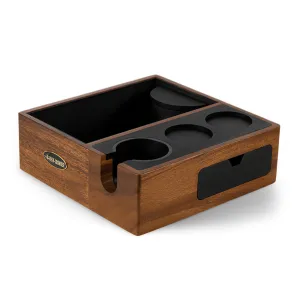 MHW-3BOMBER Wood Knock Box & Portafilter Holder Station