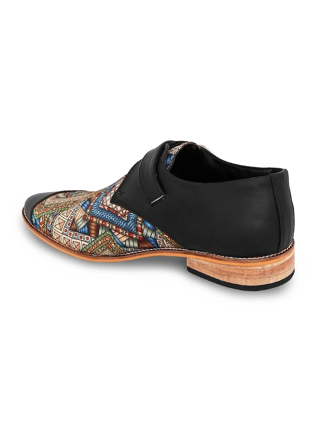 Multicolour Mughal Print Monk Shoes