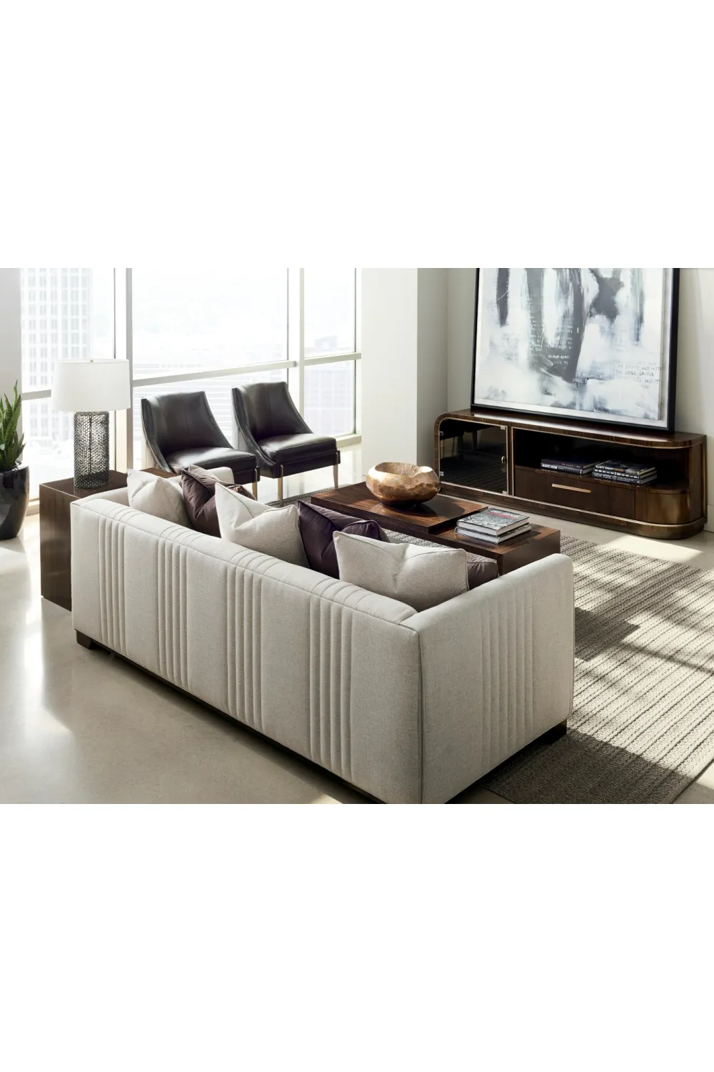 Neutral-Toned Sofa | Caracole Moderne