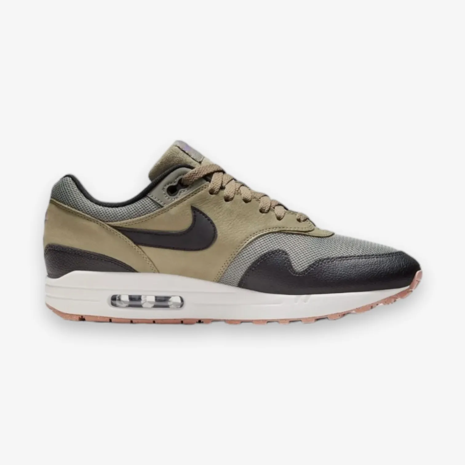 NIKE AIR MAX 1 SC DARK STUCCO/BLACK-NEUTRAL OLIVE-PHANTOM FB9660-003