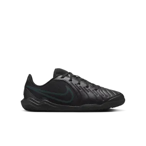 Nike Jr.Little/Big Kids' Indoor/Court Tiempo Legend 10 Club Low-Top Soccer Shoes-Black/Deep Jungle