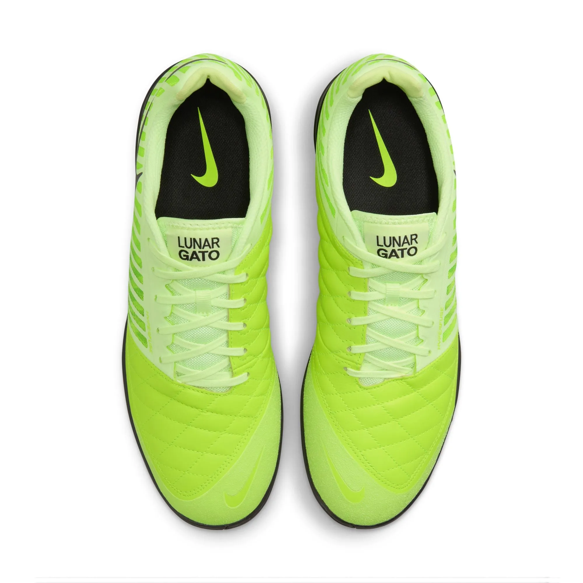 Nike Lunargato II Indoor Soccer Shoes- Black/Volt