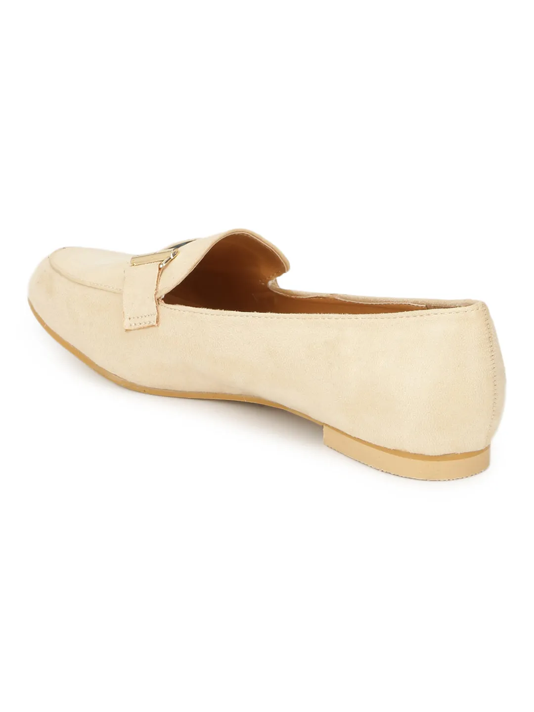 Nude Micro Loafer Belly Flats