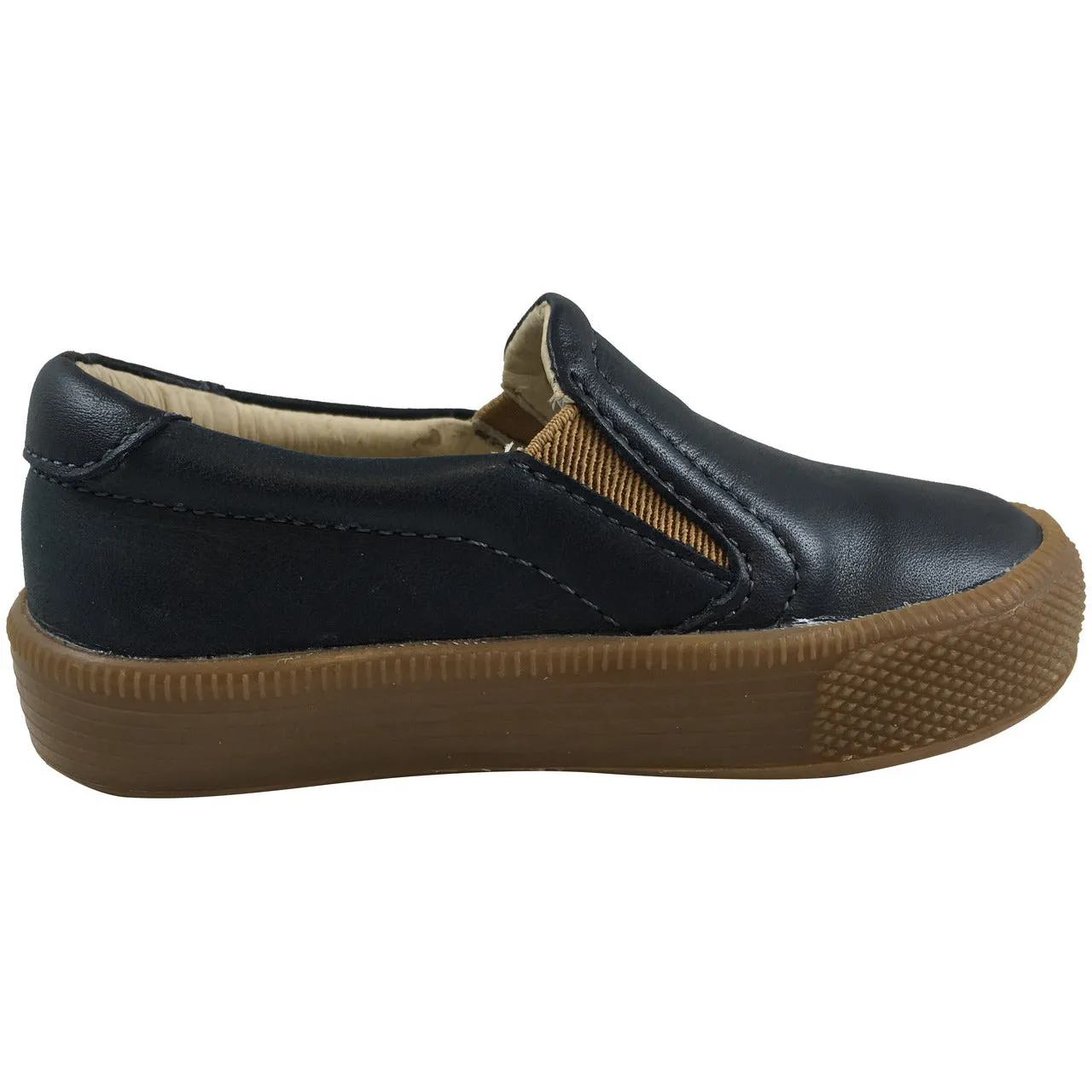 Old Soles Boy's 1029 Dress Hoff Leather Navy Loafers