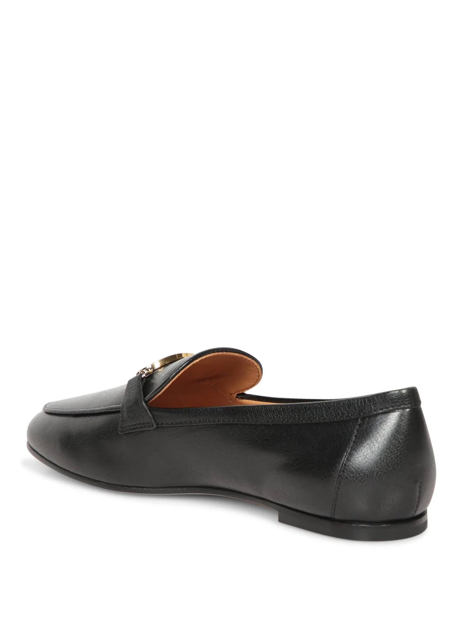 Oval Logo Black Loafers