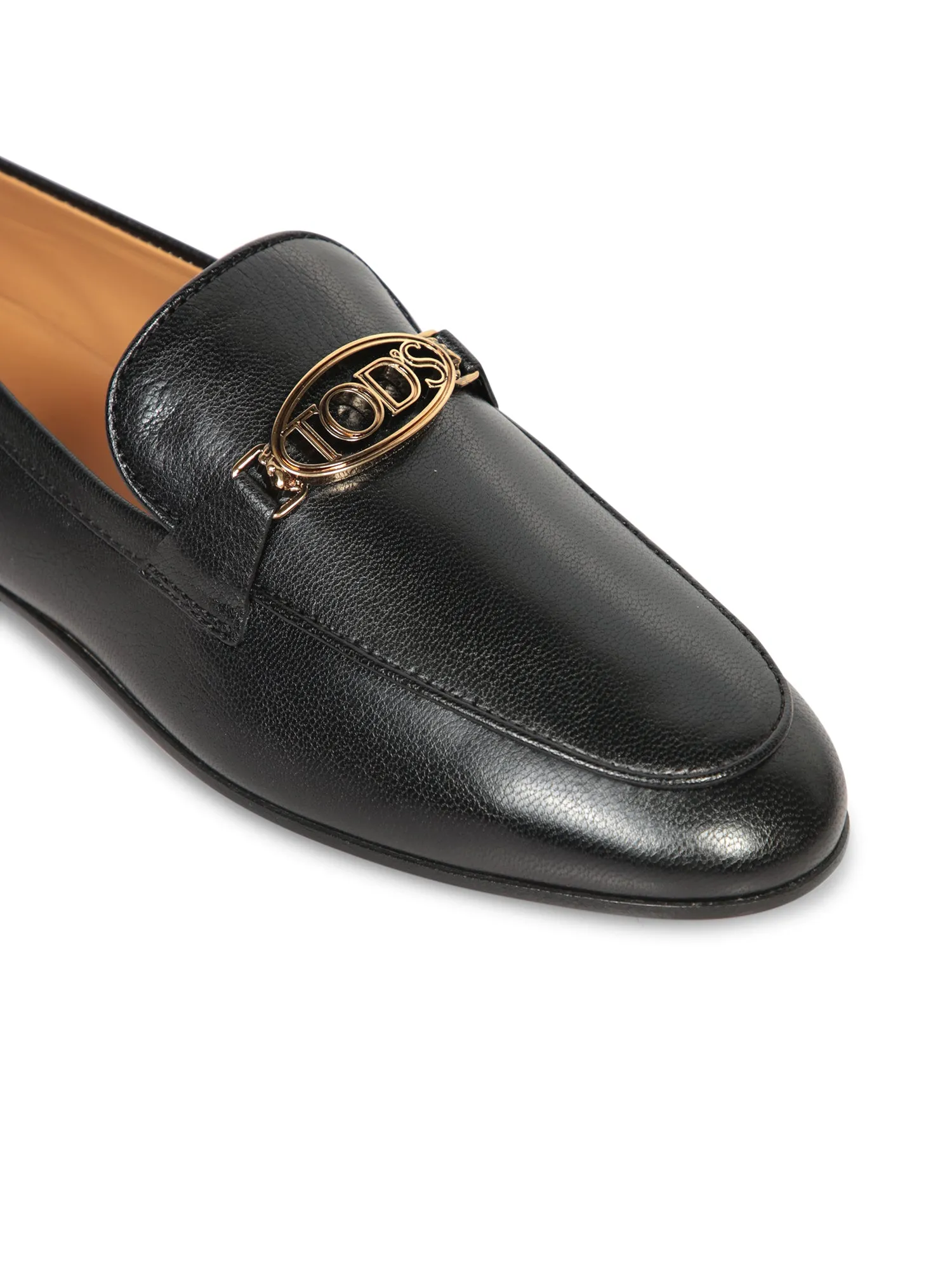 Oval Logo Black Loafers