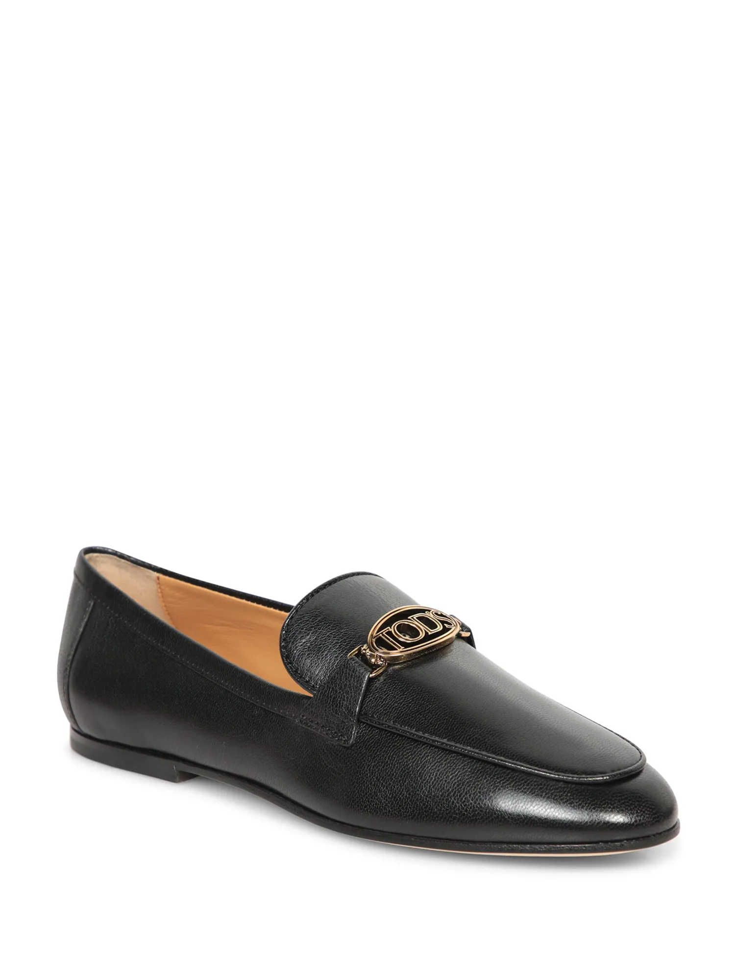 Oval Logo Black Loafers