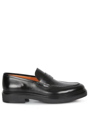 Penny leather loafers