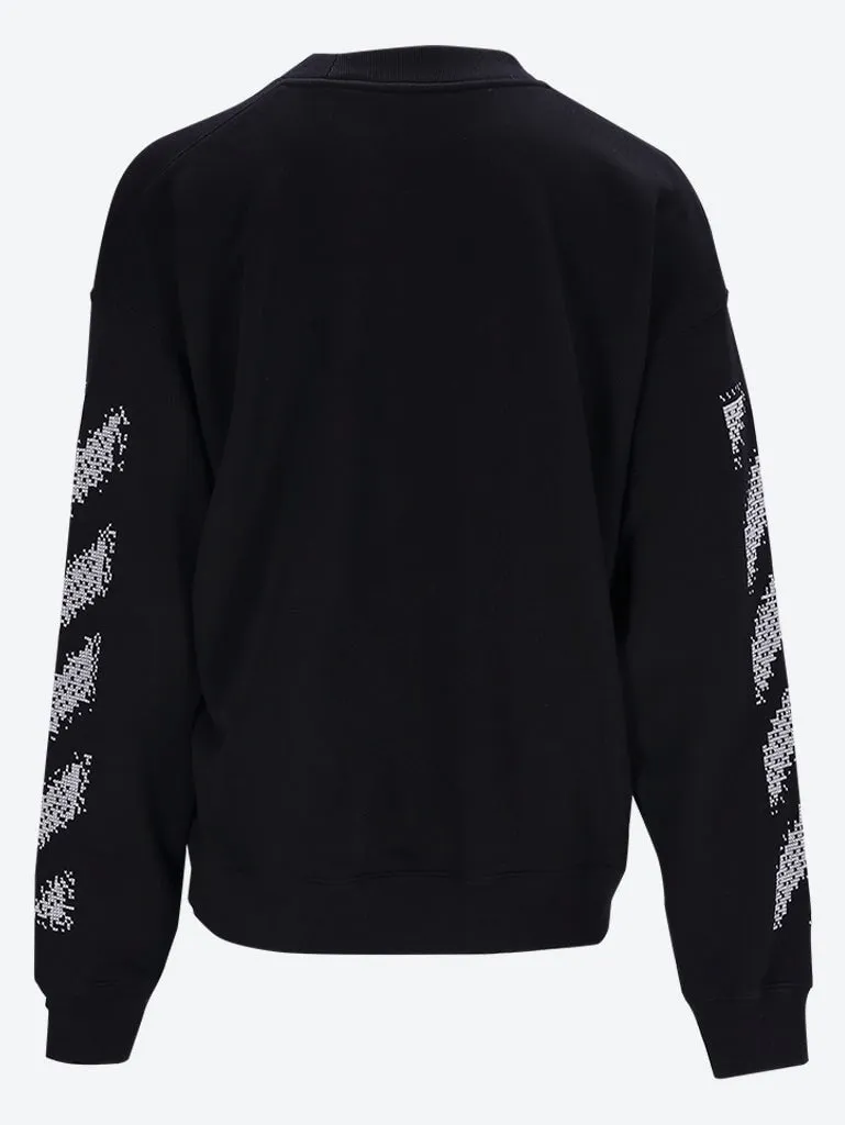 Pixel diag skate crewneck