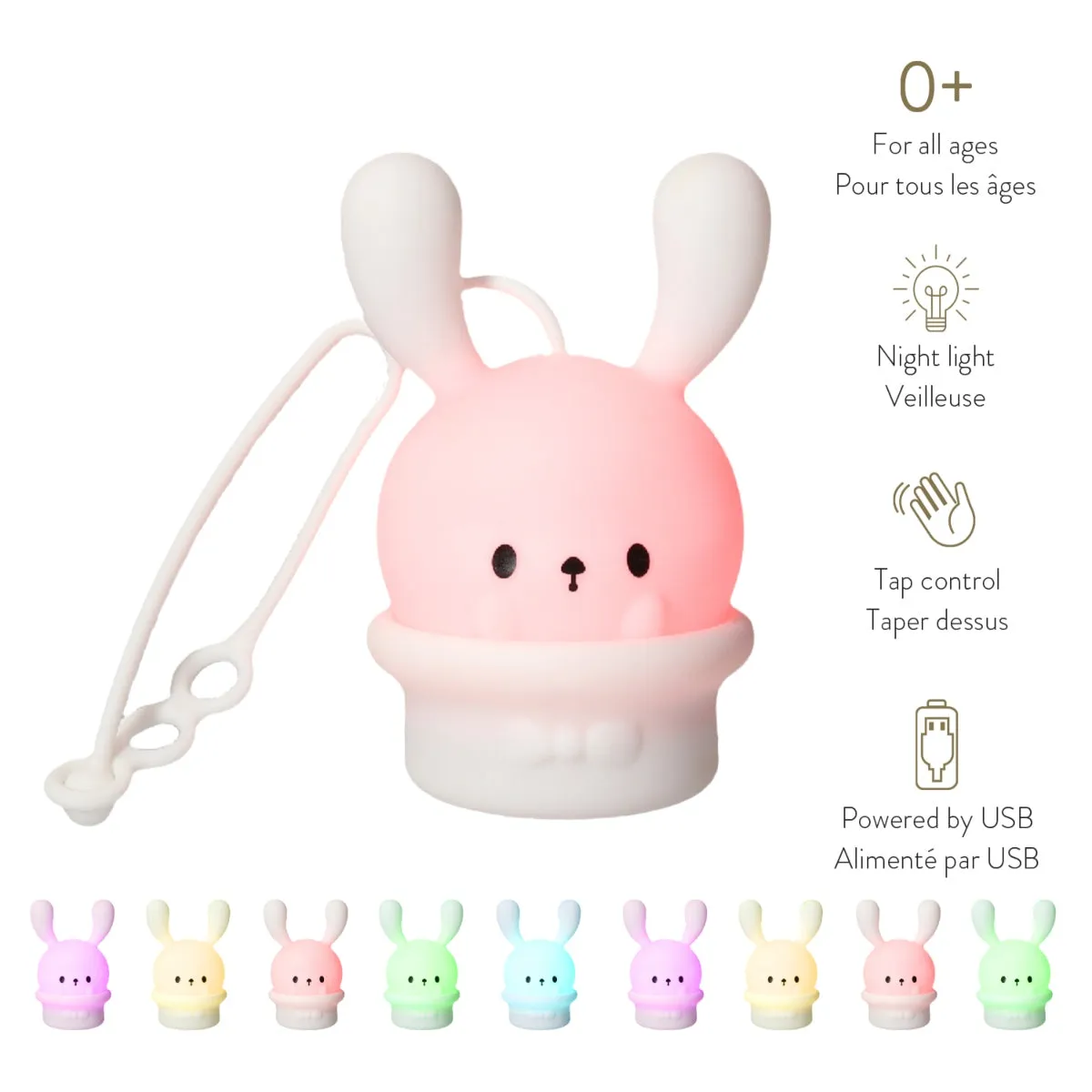 Portable Night Light - Magic Bunny White