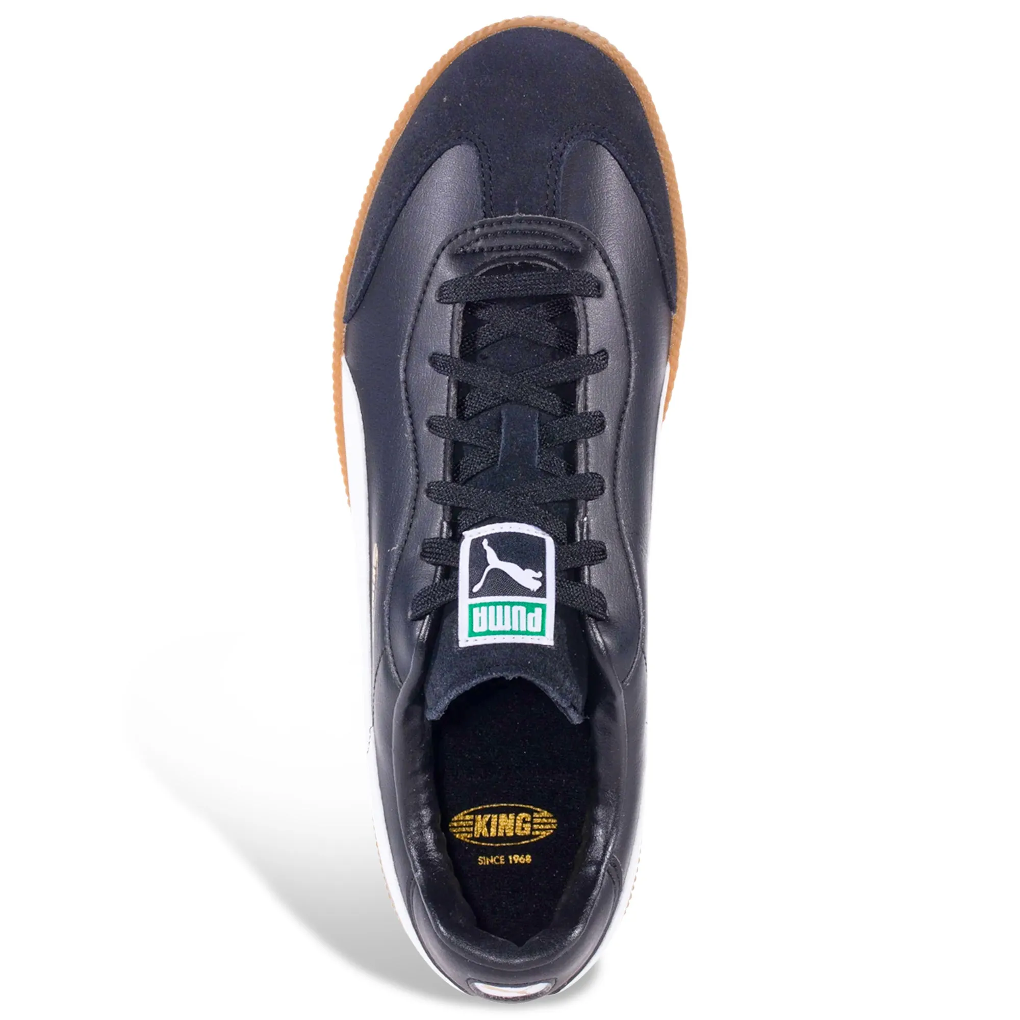 Puma King 21 Indoor Soccer Shoes (Puma Black/Puma White/Gum)