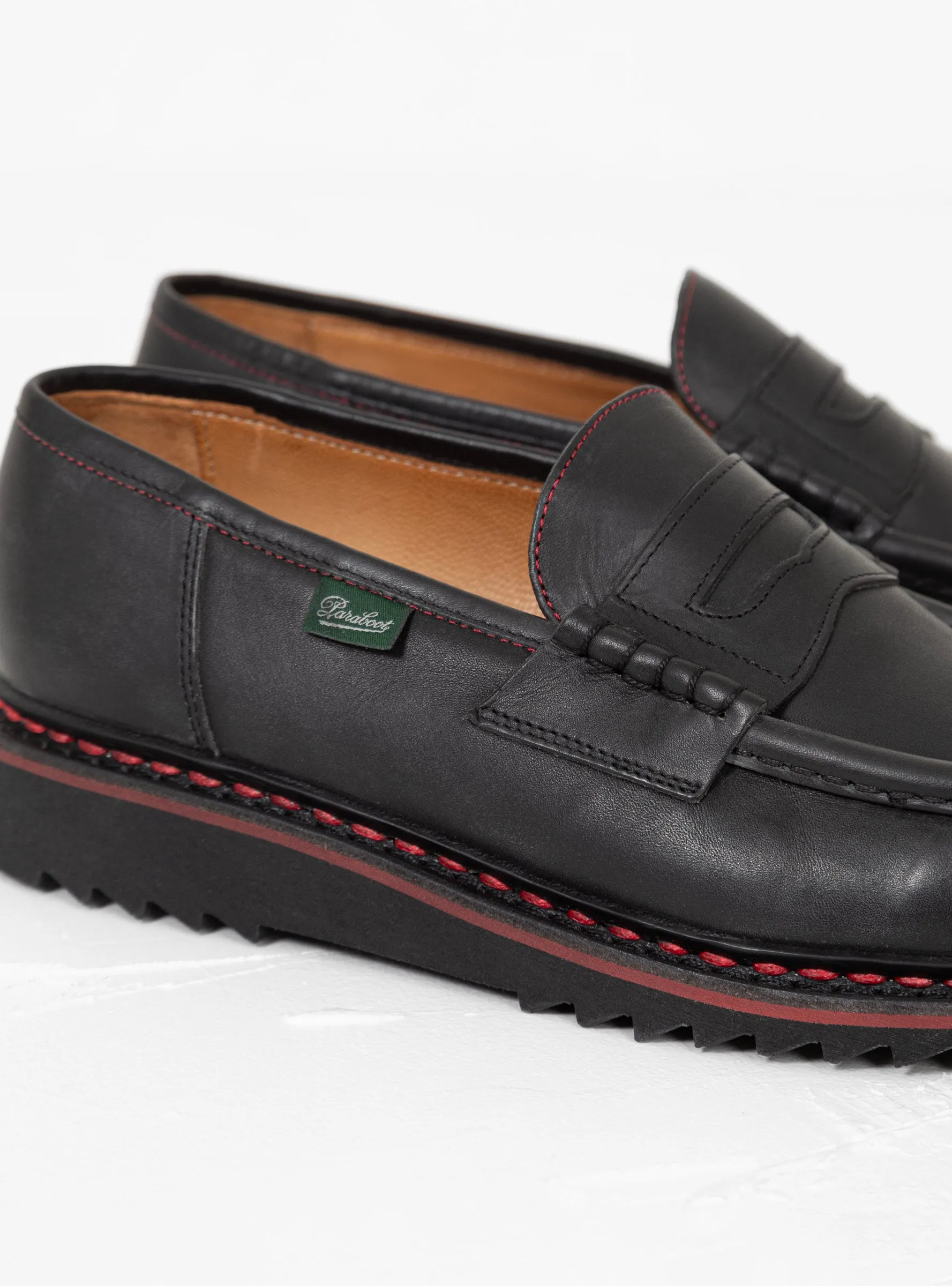 Reims Loafers Black & Red