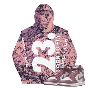 Retro 1 OG "Mauve" Splatter Hoodie