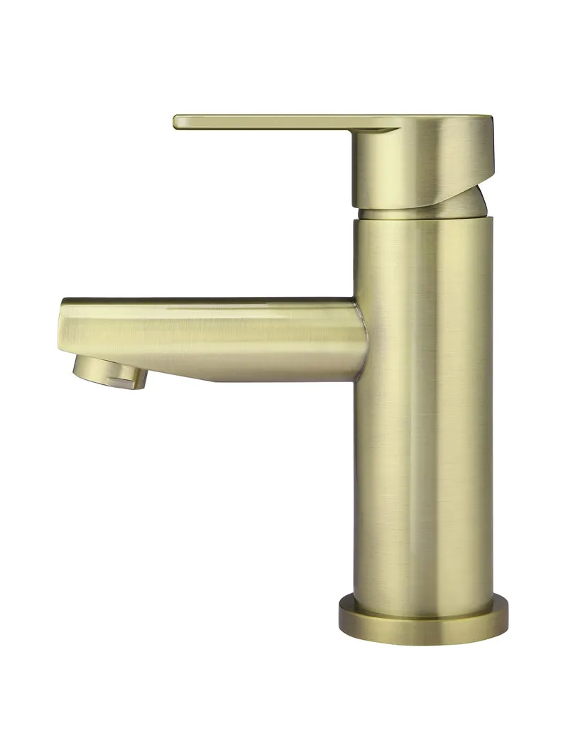 Round Paddle Basin Mixer - PVD Tiger Bronze