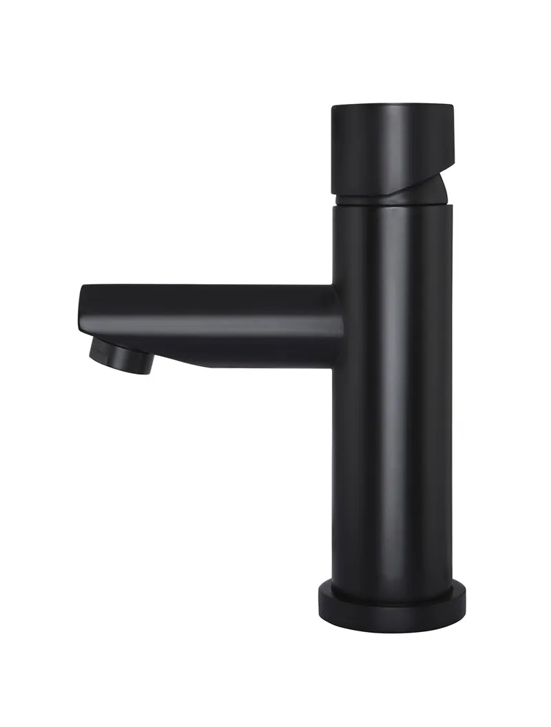 Round Pinless Basin Mixer - Matte Black