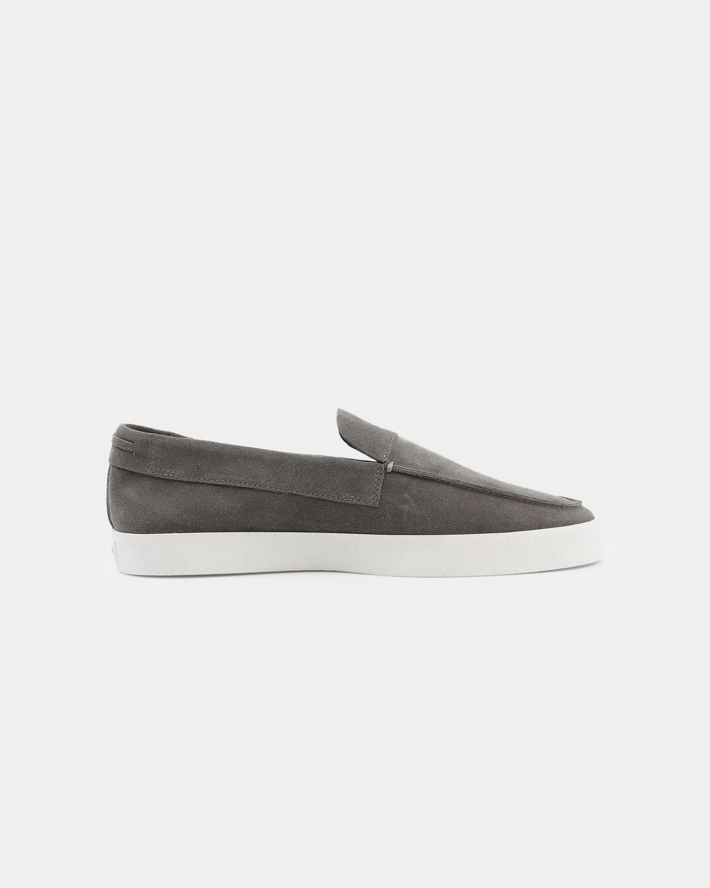 Saint Morta Hemisphere Suede Slip On Loafer Dark Grey/White