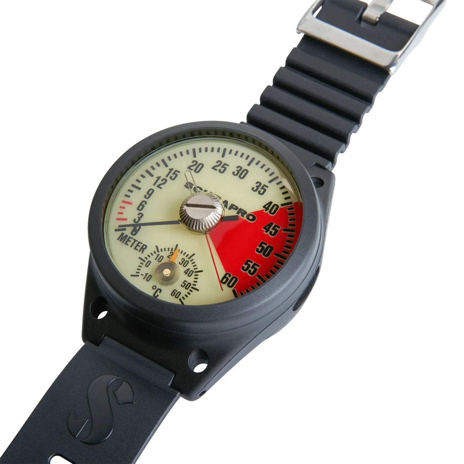 ScubaPro Depth Gauge with Wrist Armstrap - Metric