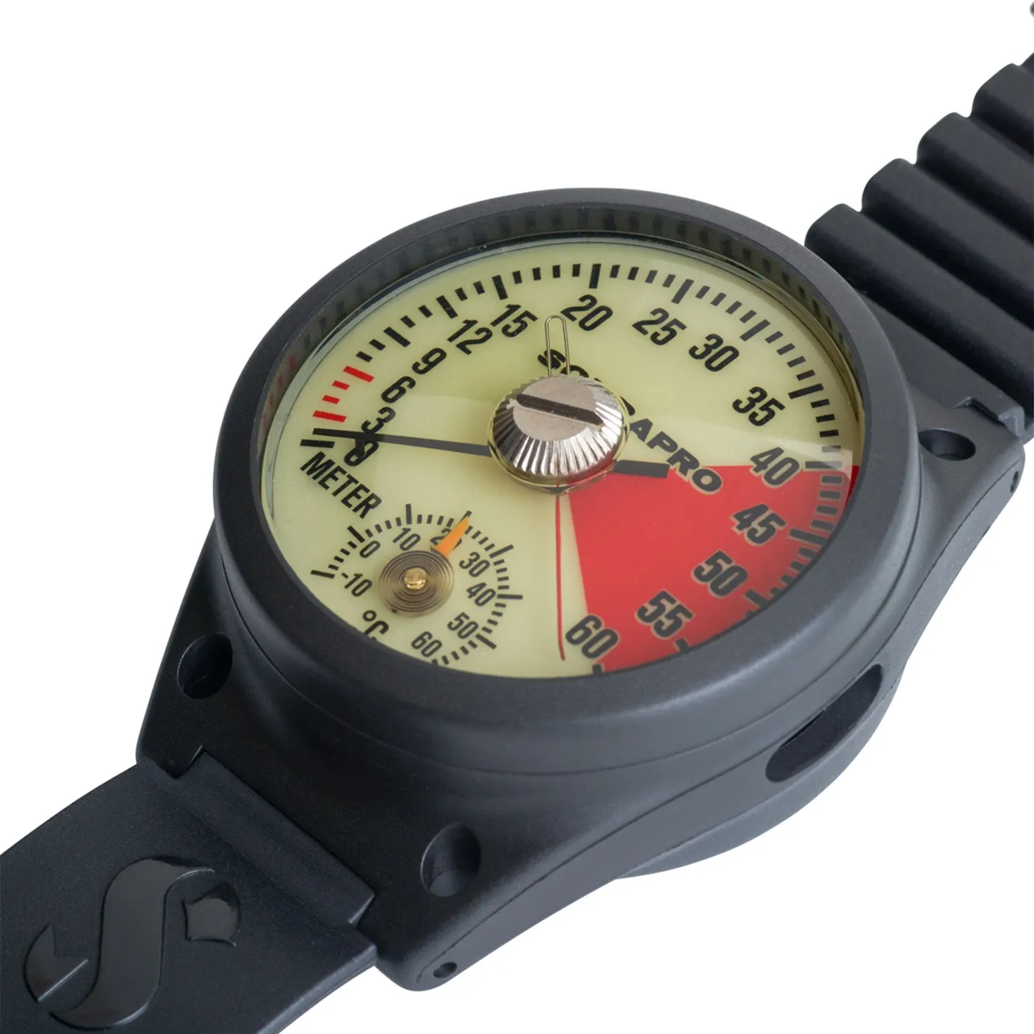 ScubaPro Depth Gauge with Wrist Armstrap - Metric