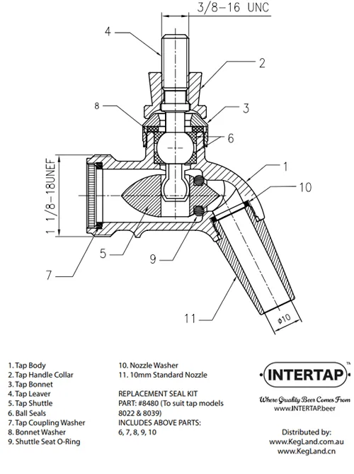 Seal Kit For Intertap FC - 8473