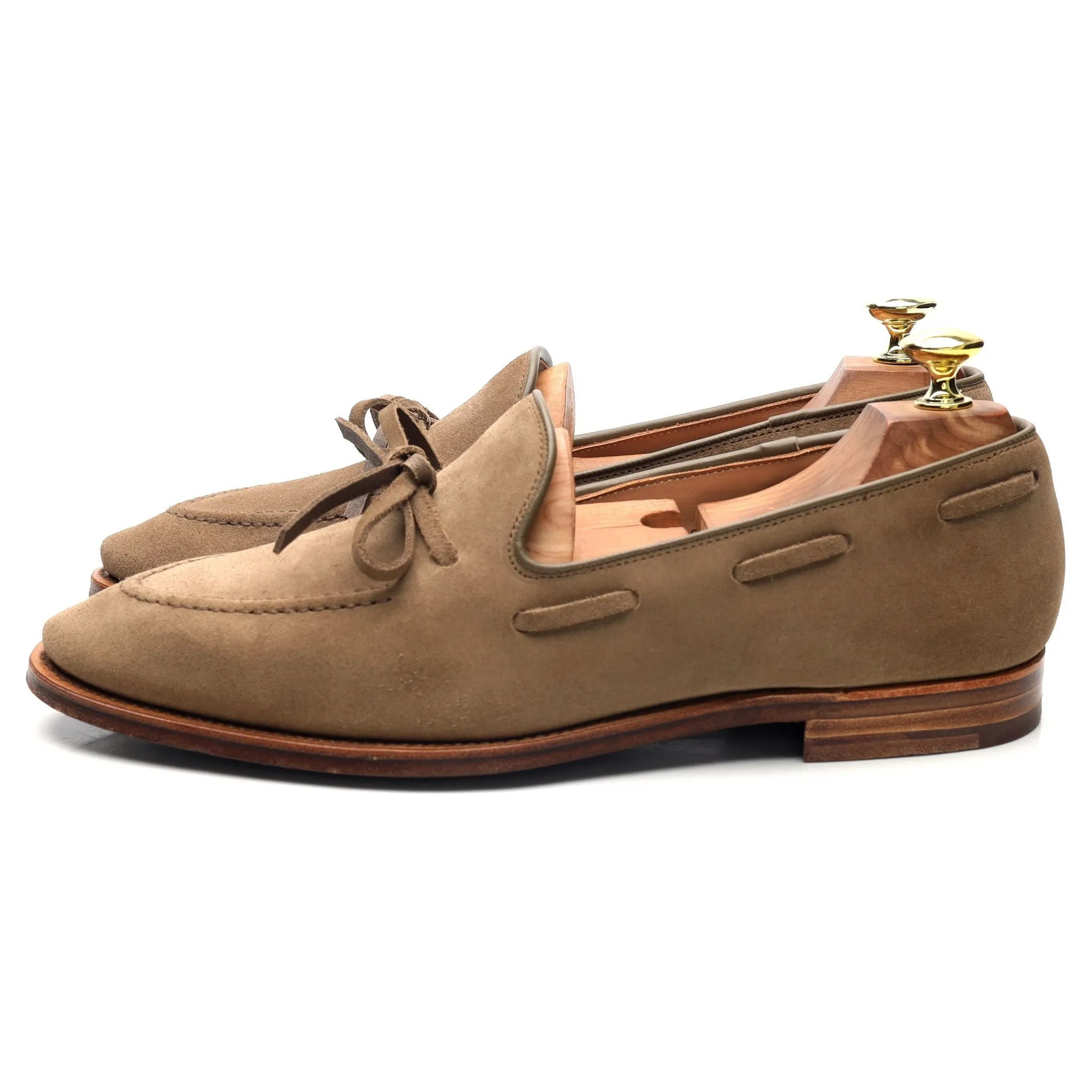 'Southport' Sand Suede String Loafers UK 7.5 E