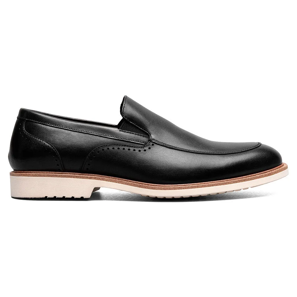 Stacy Adams Wellington Black Men’s Moc Toe Slip On Shoes