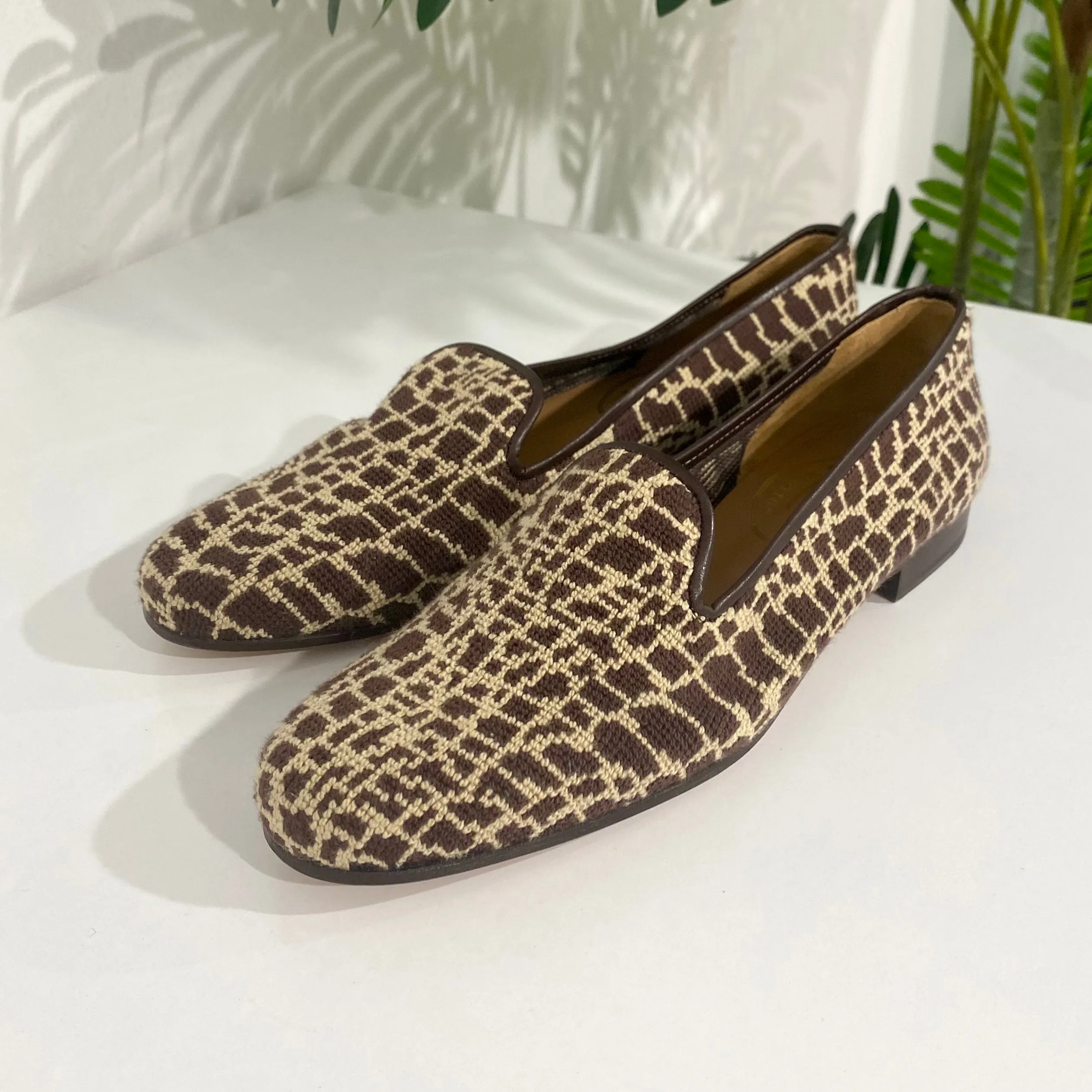 Stubbs & Wootton Giraffe Loafers size 10.5