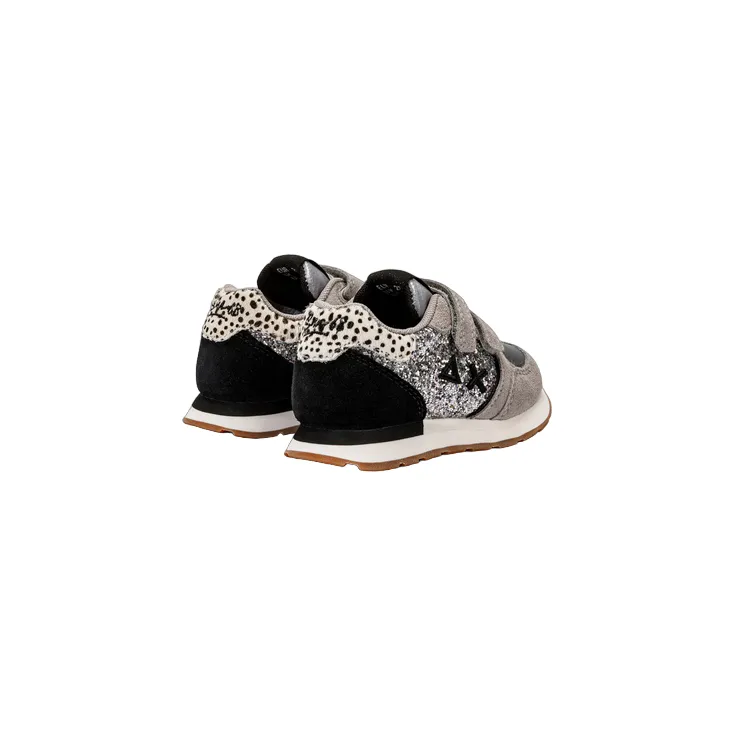 Sun68 scarpa sneaker con lo strappo glitterata da bambina Kelly Big Z43417B 44 argento