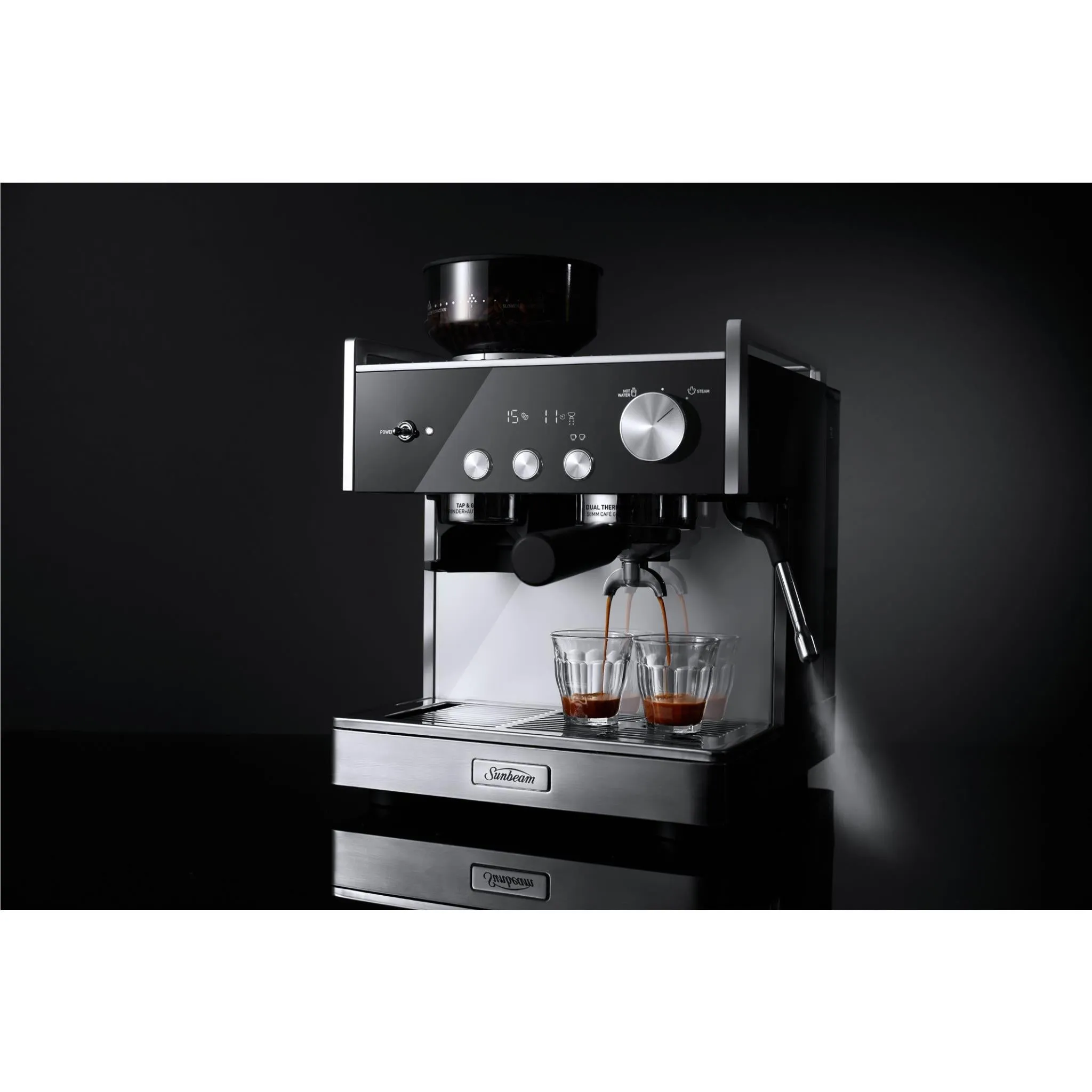 Sunbeam Origins Dual Thermoblock Espresso Manual Coffee Machine