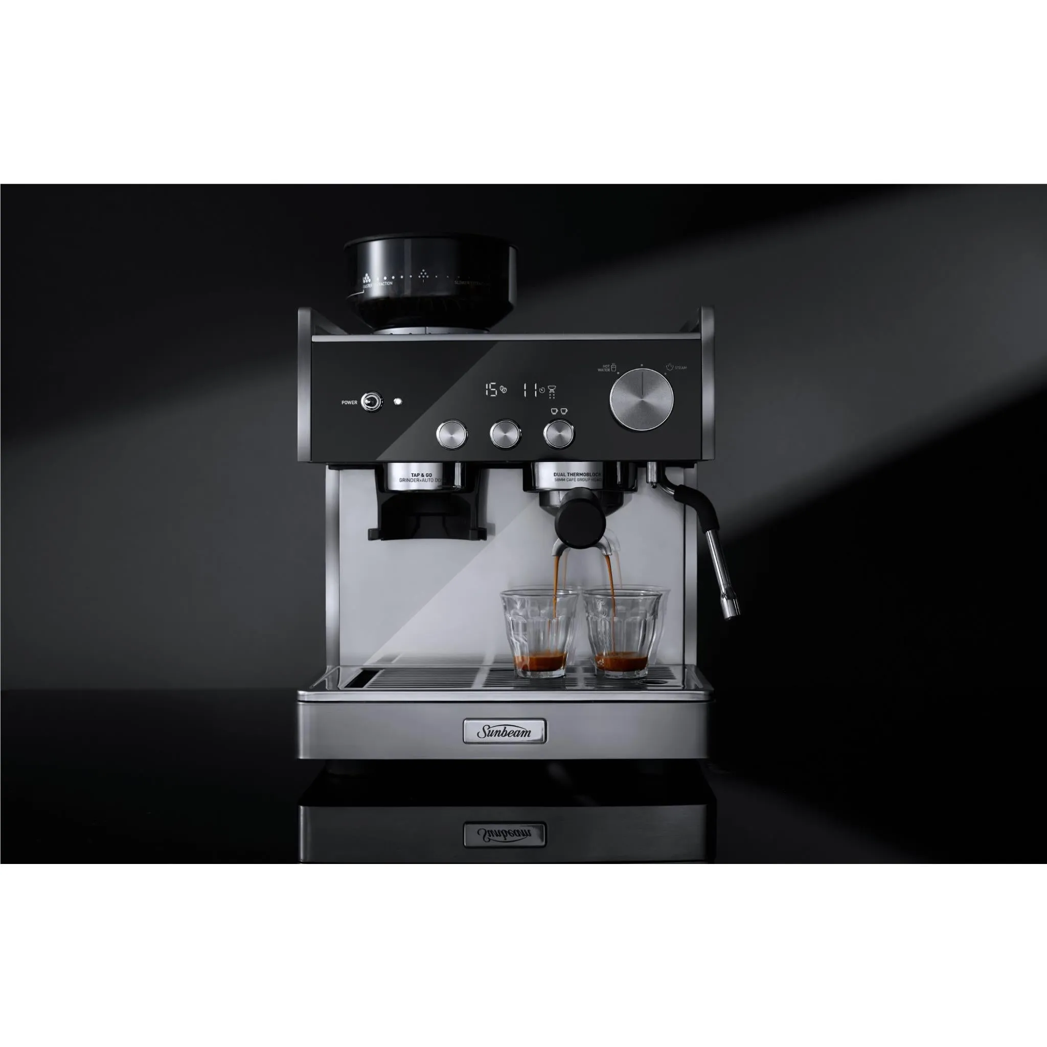 Sunbeam Origins Dual Thermoblock Espresso Manual Coffee Machine