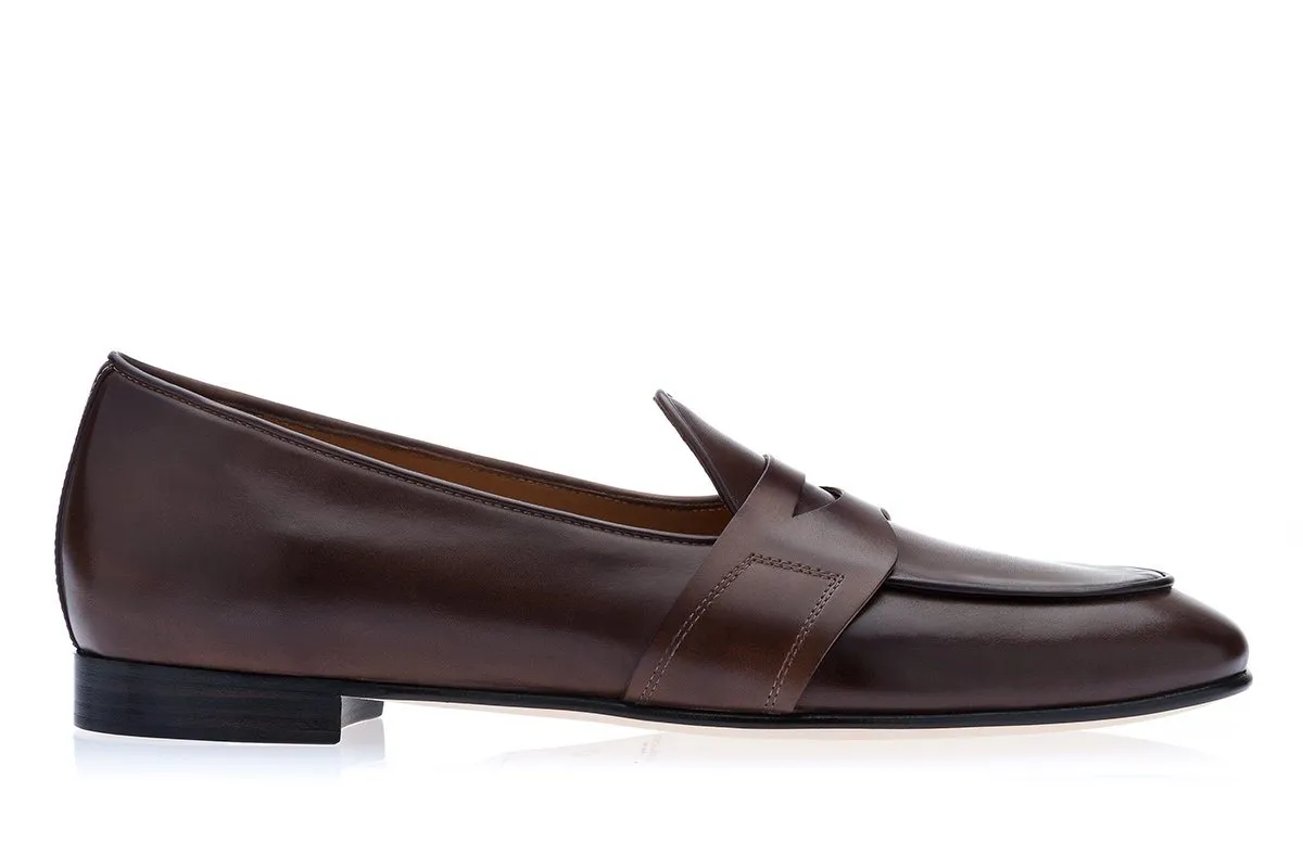 TANGERINE 9 TOLEDO COCOA BELGIAN LOAFERS