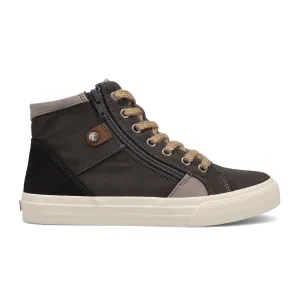 Taos Top Soul Mid Top Sneaker (Women) - Graphite/Black Distressed