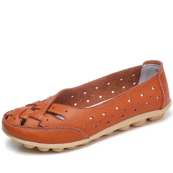 Tendon Sole Hollow Loafers